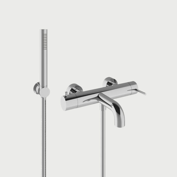 Up+ Wall-Mounted bathtub mixer with Hand shower